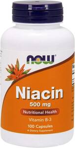 Now Foods, ナイアシン, 500 mg, 100カプセル [並行輸入品]