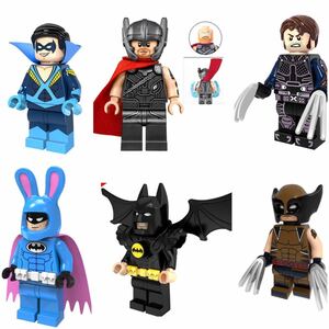 1体選べる Nightwing ローガン バットマン ソー ブロック　ミニフィグ レゴ　LEGO 互換 ミニフィギュア k