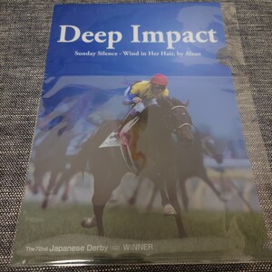 JRA ディープインパクト　クリアファイル　ウインズ汐留　WINS　競馬