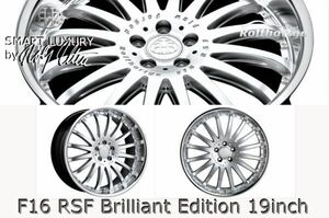 ロルフハルトゲ F16 RSF シルバー 8.5J×19 & 9.5J×19 日産 Y50 フーガ PCD 5/114.3 19インチ フローフォージッド ホイール 1台分 送料無