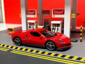 Burago 1/43 Ferrari 296 GTB　レッド　フェラーリ　ブラーゴ　ミニカー