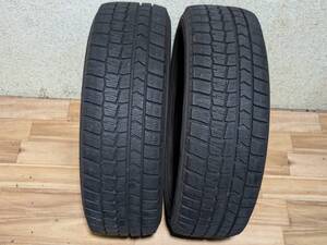 【　約 ８ 分山 ！！売り切り！！　】　１９５／６５Ｒ１５　ダンロップ　（ ＷＭ０２ ）　スタッドレス　２ 本