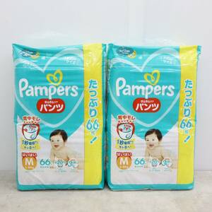 △未開封品 2袋セット｜パンツMサイズ｜Pampers パンパース ベビー用品｜ 66枚×2袋 男女兼用 5～10ｋｇ 紙おむつ ■P3606