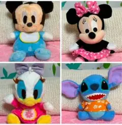 【ディズニー】☆マスコット☆ぬいぐるみ 4点セット