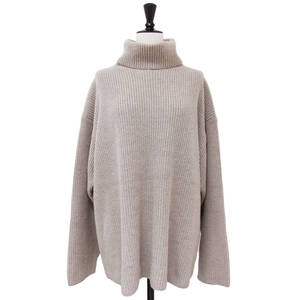 FLORENT フローレント ニット ベージュ サイズ:FREE ハイネック コットン ウール ニット / Geelong Lambs Wool Hight Neck Sweater