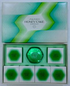 【佐川発送】SHISEIDO 資生堂　HONEY CAKE EMERALD　石鹸　グリーン（エメラルド）　01