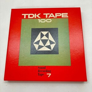 F062-K44-6904 TDK TAPE 100 TYPE 100-7 370m(1200ft) オープンリール用 7インチテープ 箱付き 中身未使用