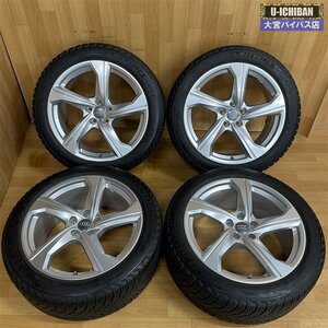 スタッドレスセット 245/45R19 2021年製 ミシュラン X-ICE SNOW & アウディ A6 Sライン 純正 19インチ 8.5J +40 5H 112 4本セット W004