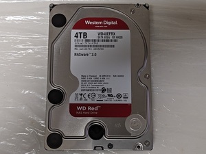 WESTERN DIGITAL Red WD40EFRX NX HA500 4TB 3.5インチ SATA HDD WD ウェスタンデジタル レッド NASware3.0【中古】