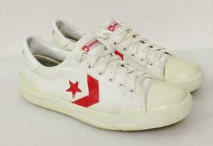 レア 美品 CONVERSE PRO STAR プロスター キャンパス 日本製 VINTAGE 赤 白 26cm