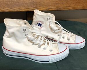 CONVERSE CANVAS ALL STAR HI コンバース キャンバス オールスター ハイカット・定番白 24.5cm US5.5インチ