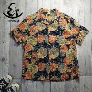 ☆ETERNAL エターナル☆倉 和柄 アロハシャツ 半袖 オープンカラーシャツ size（M) S1720