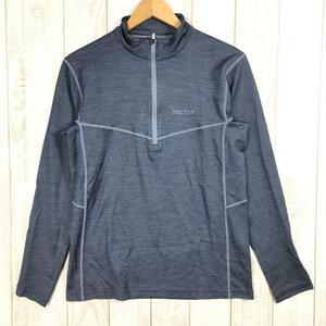 MENs M マーモット クライムウール ボーダー ロングスリーブ ジップ Climb Wool Border L/S Zip ジップネック シャツ