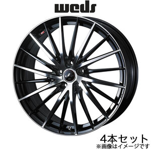 レオニスFR インプレッサWRX STI GDB 17インチ アルミホイール 4本 パールブラック/ミラーカット 0041675 WEDS LEONIS FR