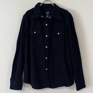 ビンテージ　オールドギャップ　GAP　長袖　ブラウス　ジャケット　スナップボタン　レディース　古着　女子　230830