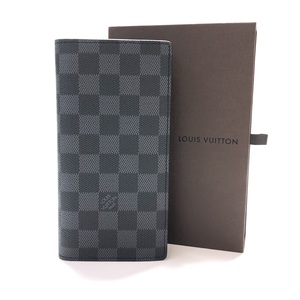 【ITRKEGLZVZ0C】LOUIS VUITTON ルイヴィトン N62665 ダミエ グラフィット ポルトフォイユ ブラザ 二つ折り 長財布 未使用に近い