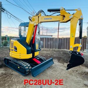 KOMATSU●コマツ　ユンボ●PC28UU-２E 中古車体！千葉県！下取り可能