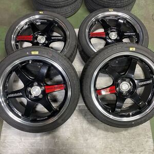 RAYS VOLKRACING TE37 TTA 18インチ 7.5j IN50 PCD100×5H 225/40R10 グッドイヤー レイズ ボルクレーシング インプレッサ WRX プリウス