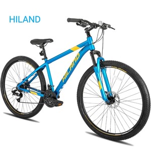 ★高性能 HILAND 29インチ マウンテンバイク 21段 前後 ディスクブレーキ 超軽量アルミフレーム MTB サスペンション 自転車 ハイランド