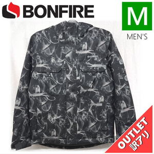 【OUTLET】 ジュニア[Mサイズ]BONFIRE PITCH JKT カラー:BLACK SMOKE Mサイズ 子供用 スノーボード スキー ジャケット アウトレット