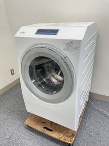 【美品】TOSHIBA/東芝 ZABOON ドラム式洗濯乾燥機 TW-127XP1L 左開きタイプ 2022年製 12kg 自動投入機能 (0105)