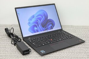 N 1円♪ 4【★i7★第11世代★】lenovo / ThinkPad X1Carbon Gen9 / CPU：core i7-1165G7@2.80GHz / メモリ：16GB / SSD：256GB / Win 11Pro