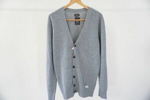 【即決】DIESEL ディーゼル メンズ カーディガン ウール ナイロン グレー系 サイズ:M【894735】