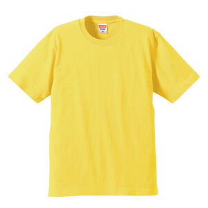 [ゆうパケット/1枚]UnaitedAthle 6.2オンス プレミアムTシャツ5942-28【021イエロー・Sサイズ】アウトレット品、運賃無料で 即決980円♪