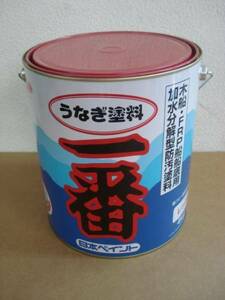 送料無料 日本ペイント うなぎ一番 赤 4kg 4缶セット レッド うなぎ塗料一番 船底塗料 即日発送も