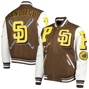 BG98)PRO STANDARD San Diego Padres REMIX VARSITY ジャケット/MLB/サンディエゴ・パドレス/スタジャン/XL