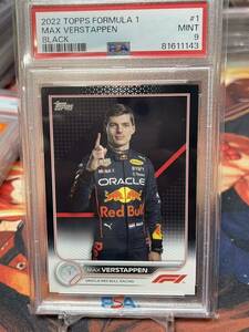 PSA9 2022 Topps Formula 1 MAX VERSTAPPEN 10シリ Black Portrait フェルスタッペン Red Bull レッドブルSSP F1