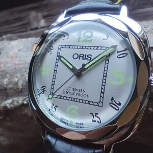 ●希少！●オリス■ORIS 手巻き機械式1980年代ヴィンテージメンズ腕時計アンティーク即納　男性人気ブランド0414