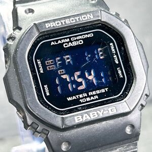 CASIO カシオ BABY-G ベビージー BGD-565-1JF 腕時計 クオーツ デジタル 多機能 ブラック ステンレススチール スクエア 動作確認済み