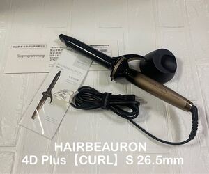 【美品】HAIRBEAURON 4D Plus CURL S 26mm Bioprogramming ヘアビューロン カール 4D Plus HBRCL-4D-GS-JP