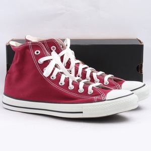 未使用 30cm CONVERSE ALL STAR HI スニーカー MAROON 1C032 コンバース オールスターハイカット シューズ マルーン