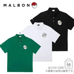 大人気 malbon golf マルボンゴルフ LOGO ロゴ ポロシャツ シンプル 半袖 Tシャツ メンズ 韓国 ゴルフ ゆったり カジュアル ポロシャツ 3色