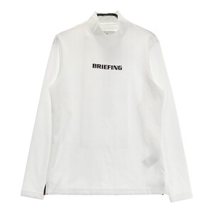 【1円】BRIEFING GOLF ブリーフィング 2023年 長袖ハイネックTシャツ ホワイト系 XS [240101323649]