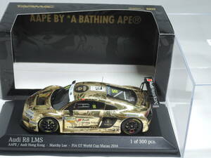 ☆1円始・300台限定・絶版レアTARMAC WORKS☆特注PMA 1/43アウディAudi R8 LMS #16 FIA GT World Cup Macau 2016・240618