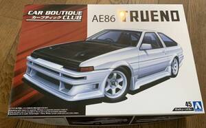 プラモデル 1/24 アオシマ トヨタ AE86 トレノ TE37 カーブティック 未組立