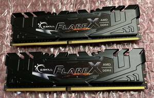 16GB（8GBx2枚） G.Skill F4-3200C16D-16GFX PC4-25600 8GB DDR4-3200 CL16-18-18-38 1.35v 8GBx2 Intel XMP 2.0 Ready 