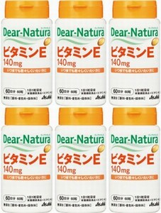 6個(12ヶ月分)　ディアナチュラ ビタミンE140mg 60日分 60粒　抗酸化作用により体内の脂質を酸化から守り 細胞の健康維持を助ける栄養素。