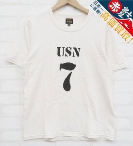 8T5219【クリックポスト対応】The REAL McCOYS USN7 半袖Tシャツ リアルマッコイズ