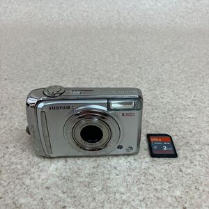 Z2129 簡易動作確認済 FUJIFILM 富士フィルム デジタルカメラ FinePix A800 SDカード付き 単三電池 デジカメ 中古 現状販売