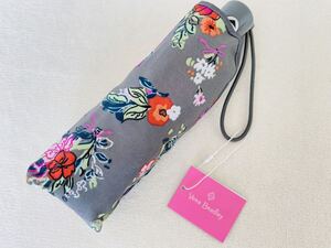 ヴェラブラッドリー☆Vera Bradley☆Mini Travel Umbrella☆ミニ折りたたみワンタッチ傘・新品未使用　限定柄Hope Blooms