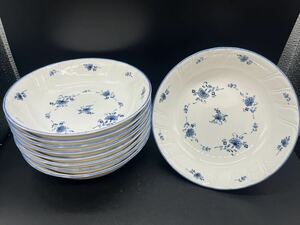 ノリタケ スープ皿 深皿 クラフトーン 花柄 小皿 ×9枚