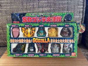 バンダイ ゴジラ　SDゴジラ大決戦　ミニフィギュア10体セット　BANDAI 当時物　GODZILLA ソフビ 