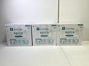 ◎1円〜Menicon ケアプラス epica アクアモア ソフトコンタクトレンズ用 300ml×3本入 3箱まとめて 未開封品◎