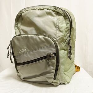 和565★ L.L.Bean エルエルビーン リュック バックパック アウトドア キャンプ トレッキング グレー ライトグリーン レディース メンズ