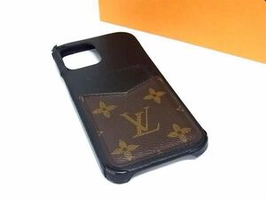 LOUIS VUITTON ルイヴィトン M80080 モノグラム バンパー iPhone12/12Pro対応 アイフォンケース スマホケース ブラック系 DA6954