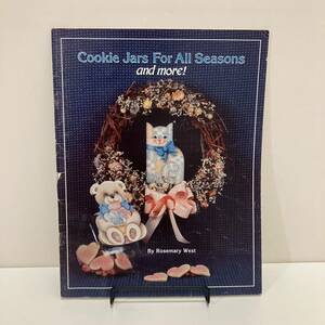 231229【難あり格安】洋書トールペイント資料「Cookie Jars For All Seasonsw」図案集 カントリー木工家具 Folk Art 手芸 Tole Painting